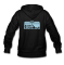 tt rectangle womens hoodie on black